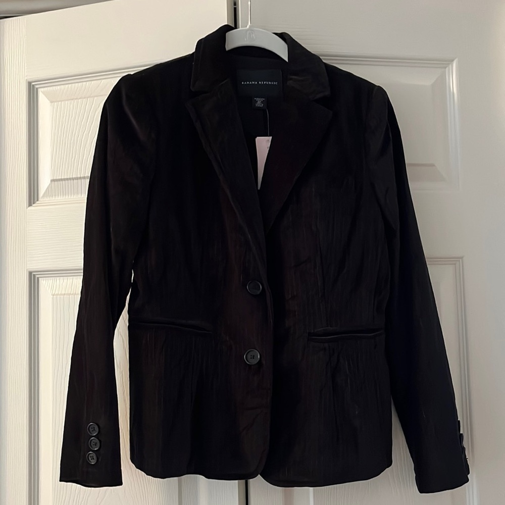 Banana Republic Cotton Velvet Blazer. 6 petite. NEW!